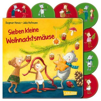 Sieben kleine Weihnachtsmäuse, Gebundene Ausgabe von Julia Hofmann, Carlsen, 978-3-551-17353-9