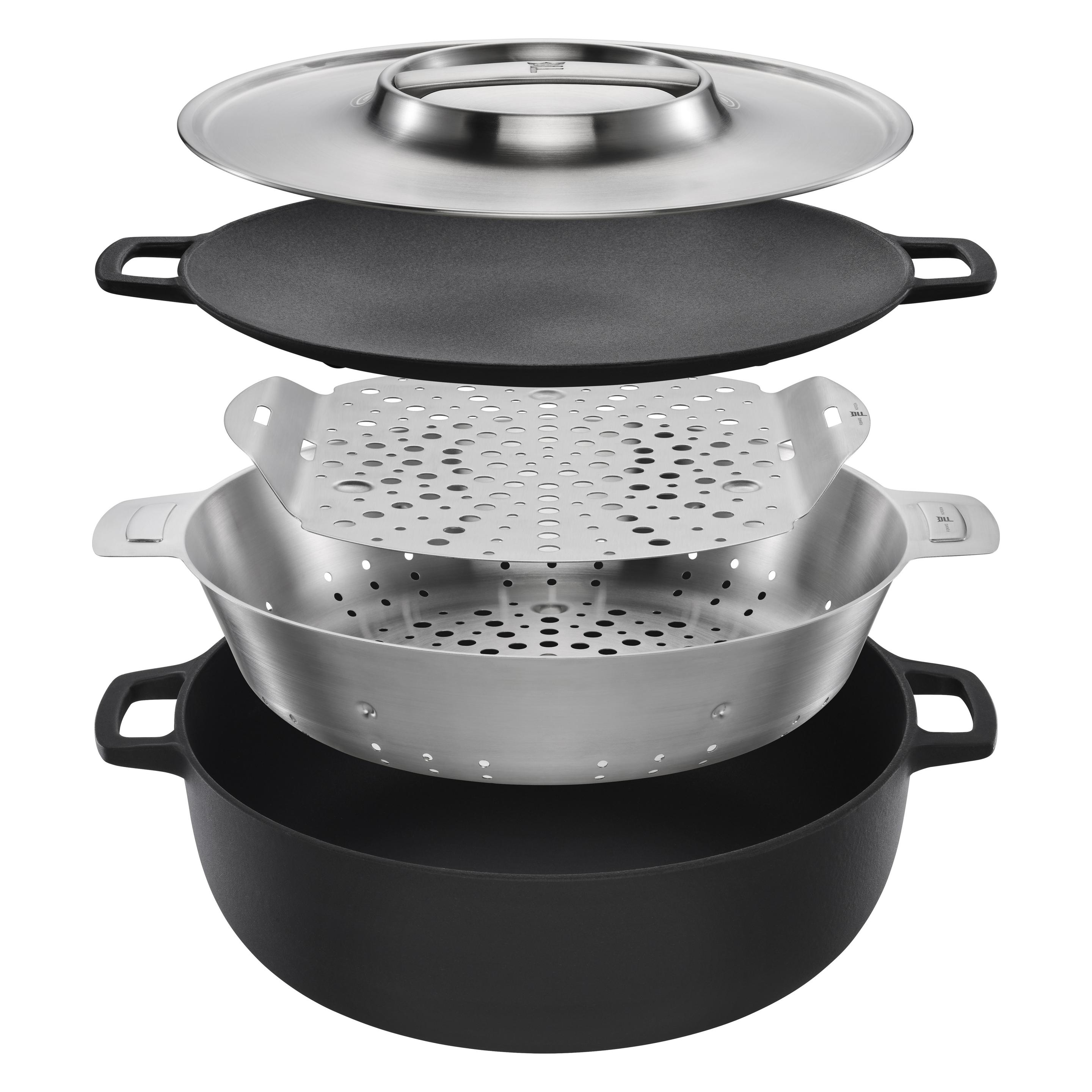 Fiskars Norden Outdoor Grillplatte (Gusseisen, 30 x 4.50 cm) (FS-1066432)
