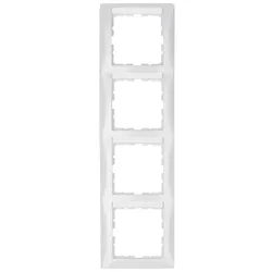 Berker 10148919 Rahmen 4fach mit BF senkr S1 pw hgl