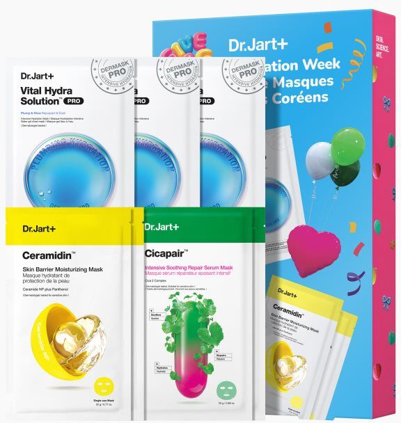 Dr. Jart+ Holiday K-Mask Hydration Week gift set