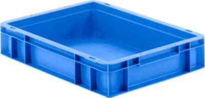 Euro Box Serie EF 4080, aus PP, Inhalt 7,4 L, geschlossene Wände, Unterfassgriff, blau