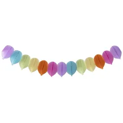 VEPATIM 2 Ballon-Girlande "Farbenspiel" aus Papier schwer entflammbar 18x13.3cm 3.6m