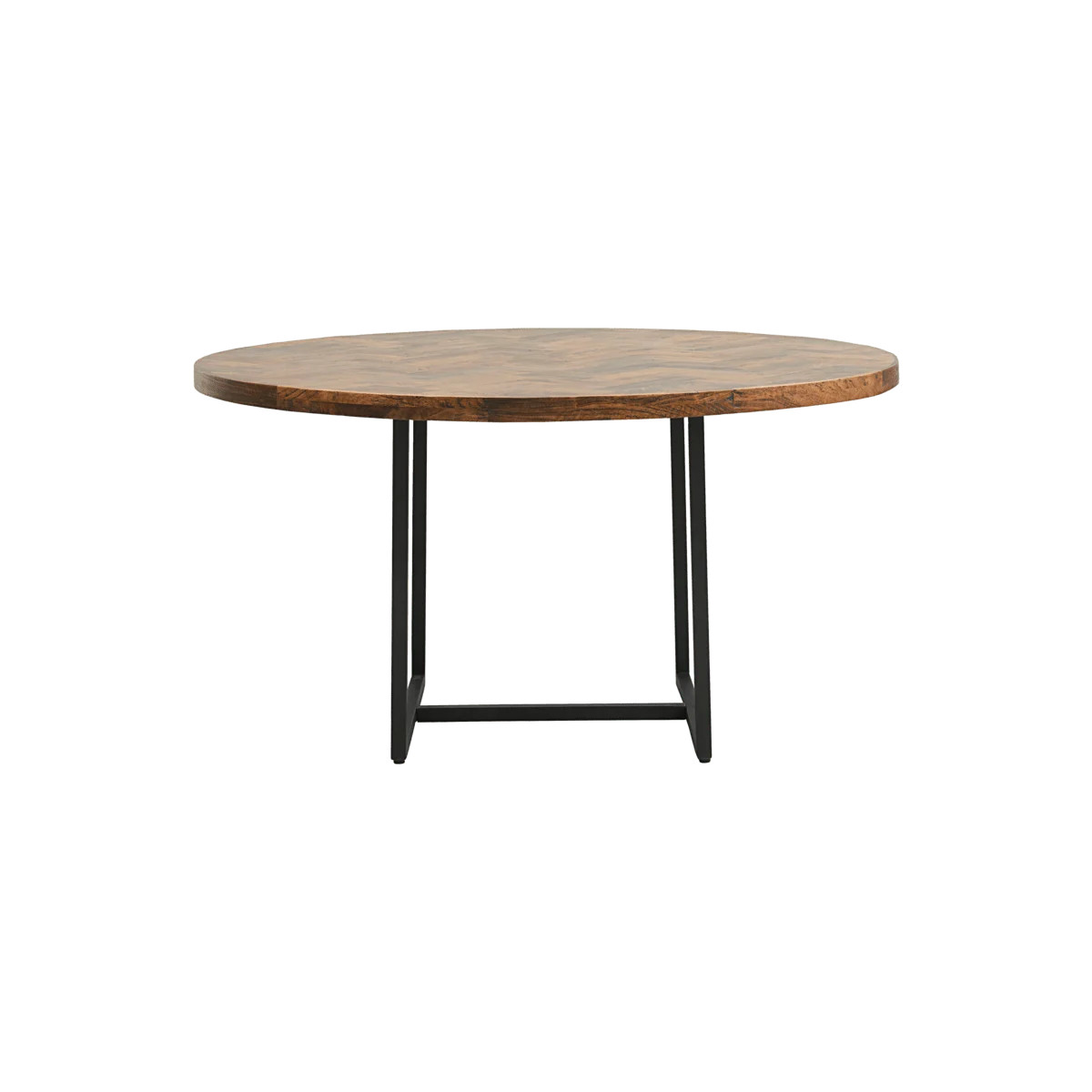 House Doctor Kant ronde eettafel in bruin hout - Ø160 cm