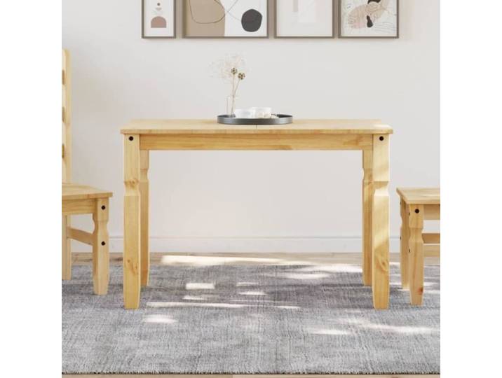 Ayhao Table à manger Corona 112x60x75 cm bois massif de pin A4005714 10697