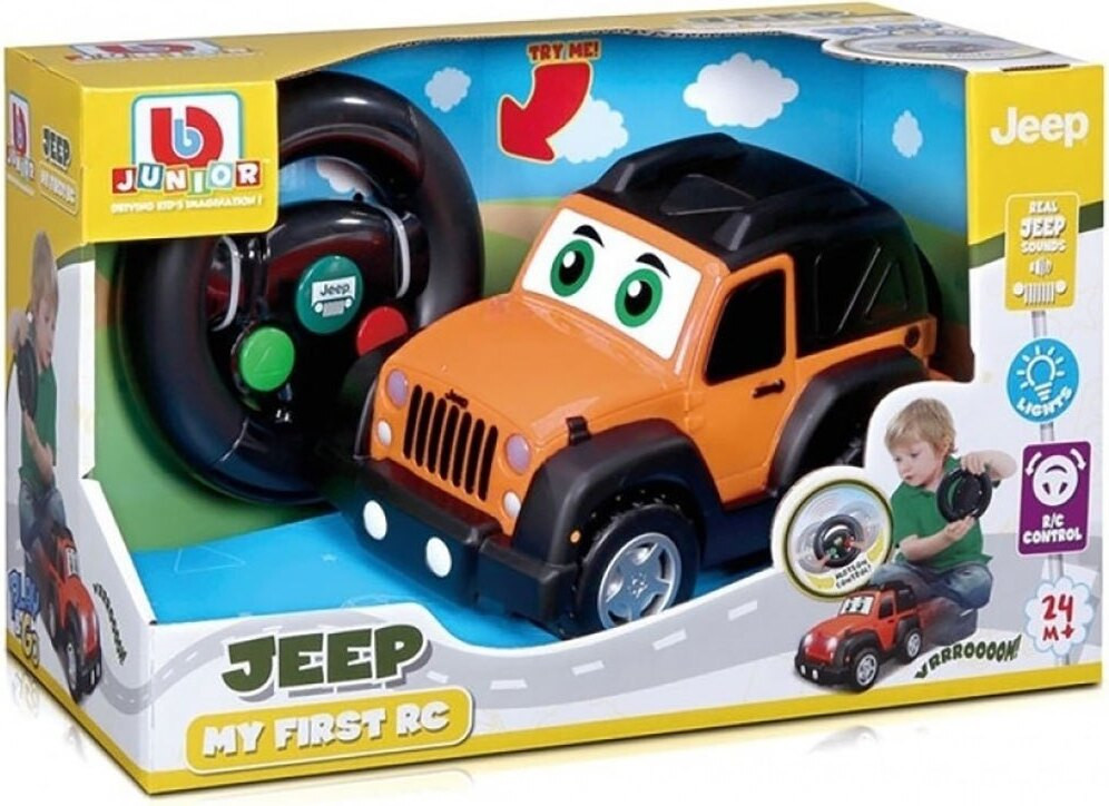 Jeep BB Junior 1692002 kinderauto zwart oranje