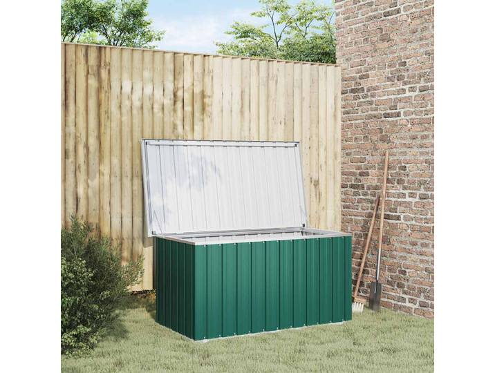 Boîte de rangement de jardin verte 129x67x65cm Boîte de rangement d'outils Rangement robuste Durable Couleurs disponibles