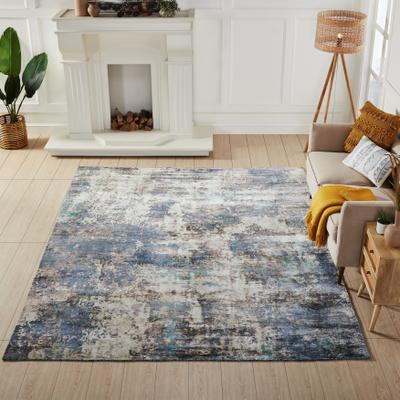 KALATY Earth Tones/Blues Area Rug