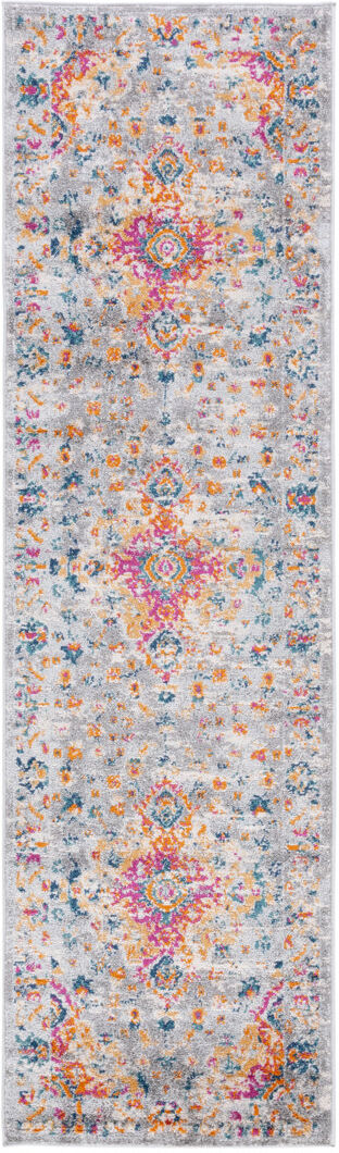 Langley Street Silas Area Rug Grey;Orange;Pink Runner 69 x 244cm