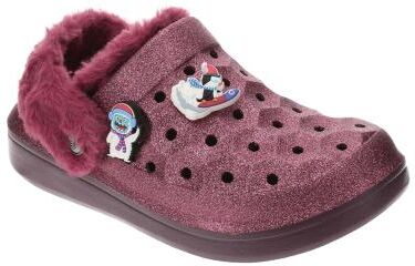 Joybees Varsity Lined Clog - 2 Youth Burgundy Slip On Medium