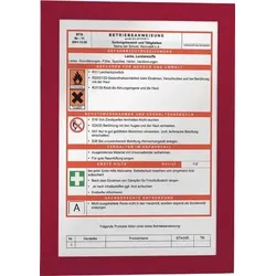 Durable 2x Magnetrahmen selbstklebend DIN A4 rot - 487203