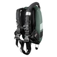 DIVE1 Scuba F.35 Jacket - Soft Backplate System - Steel Grau