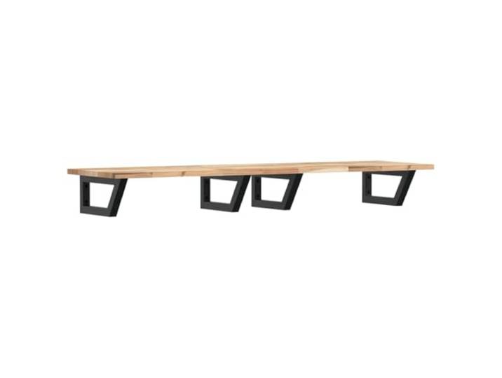 Heofavd Waschbeckenregal 160x40cm Akazienholz Massiv Wandboard 5-Teilig