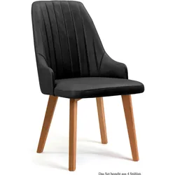 ESSZIMMERSTUHL (4er-Set) Daryl 52x91x60 Eiche geölt/Anthrazit