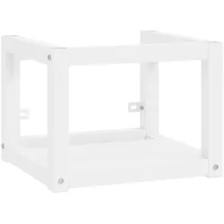 vidaXL Badezimmer Wand-Waschtischgestell Weiß 40x38x31 cm Eisen
