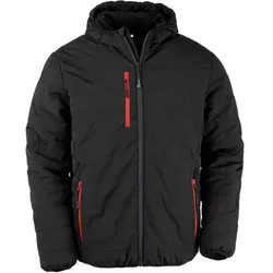 Result Genuine Recycled Herren Winter Jacke 'Black Compass' Winter-Jacke R240X black/red XL