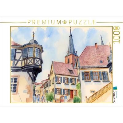 CALVENDO Puzzle Ortskern Deidesheim | 1000 Teile Lege-Größe 64x48cm Foto-Puzzle für glückliche Stunden