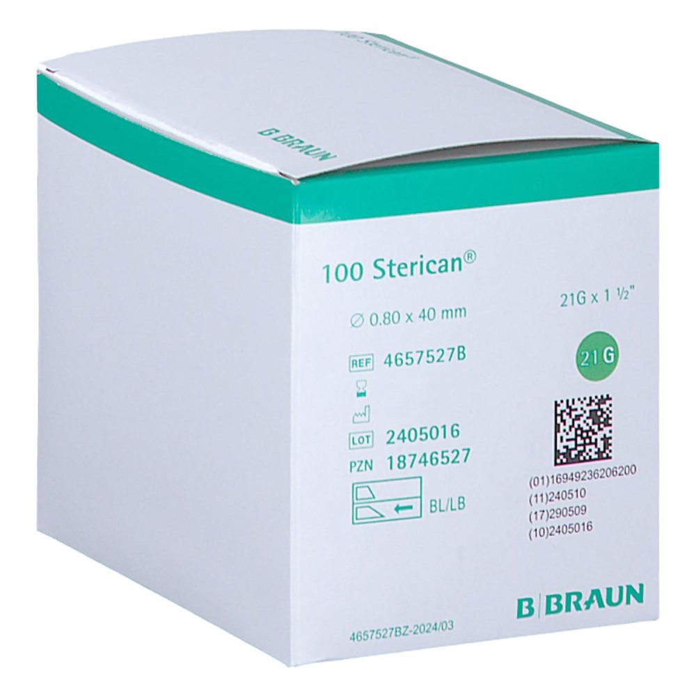 B. Braun Melsungen AG Sterican Einmalkanüle 21 G 40 Mm 18746527