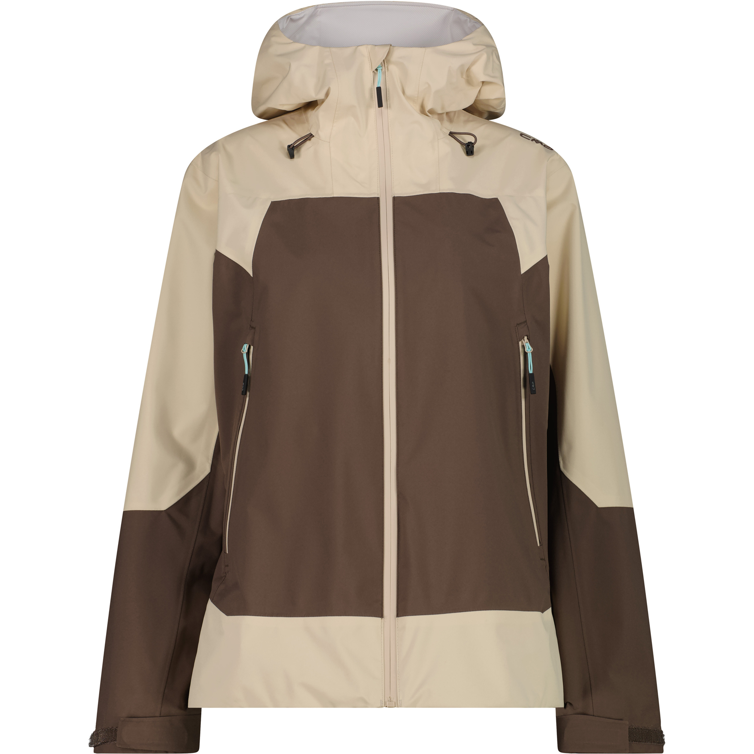 CMP Damen Regenjacke braun Größe L Trekking Winddicht