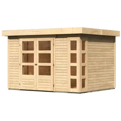 Karibu Gartenhaus Kerko 5 - 19 mm-302 x 246 cm-naturbelassen