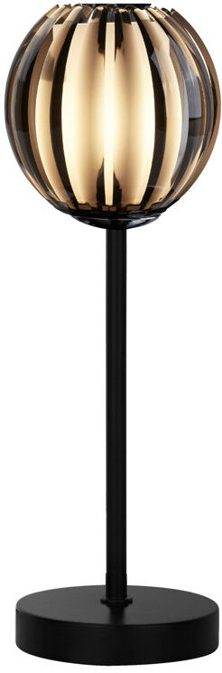 Metro Crishaun Metal Table Lamp Black/Smoked 44cm H X 11.5cm W X 11.5cm D