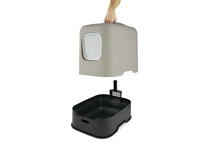 Rotho MyPet Biala Katzenklo mit Deckel Katzentoilette Cat Litter Box Beige