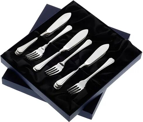 Arthur Price of England Grecian Sovereign Stainless Steel Set of 6 Pairs of Fish Eaters