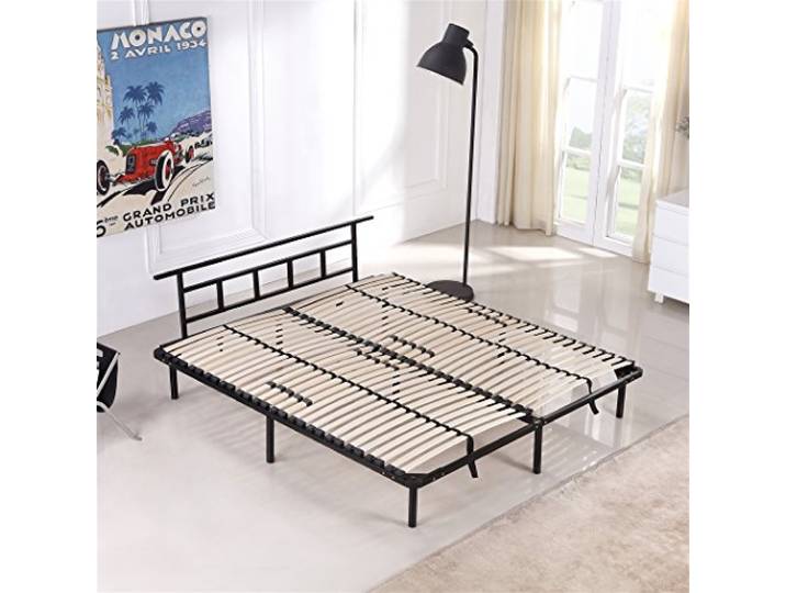 i-flair Metallbett 180x200 cm, Futonbett - für alle Matratzen geeignet