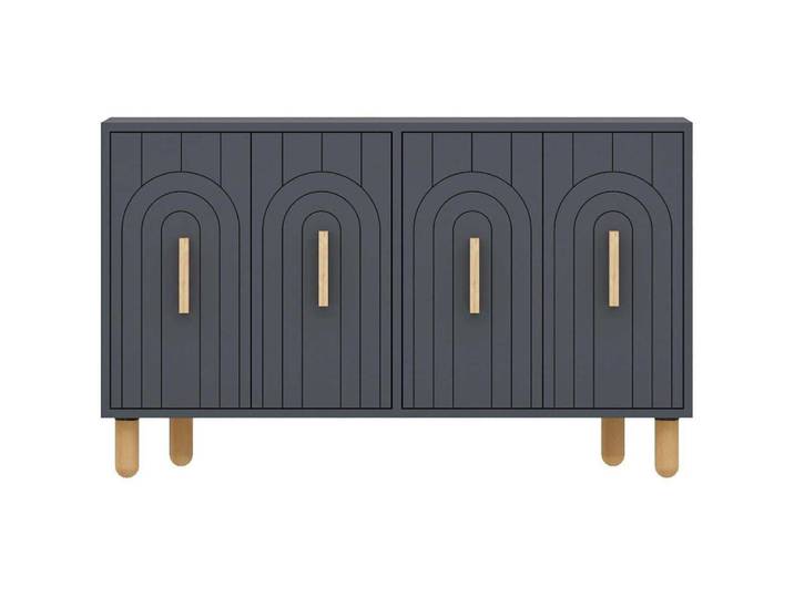 Buffet 4 portes en aggloméré tiger anthracite