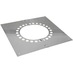 Edelstahl-Abgassystem doppelwandig Dachschrägenblende mit Hinterlüftung (Ausführung: D180 46-60°)