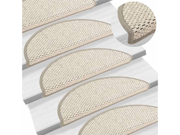 vidaXL - Trapmatten - zelfklevend - 15 - st - sisal-look - 56x17x3 - cm - platinakleur