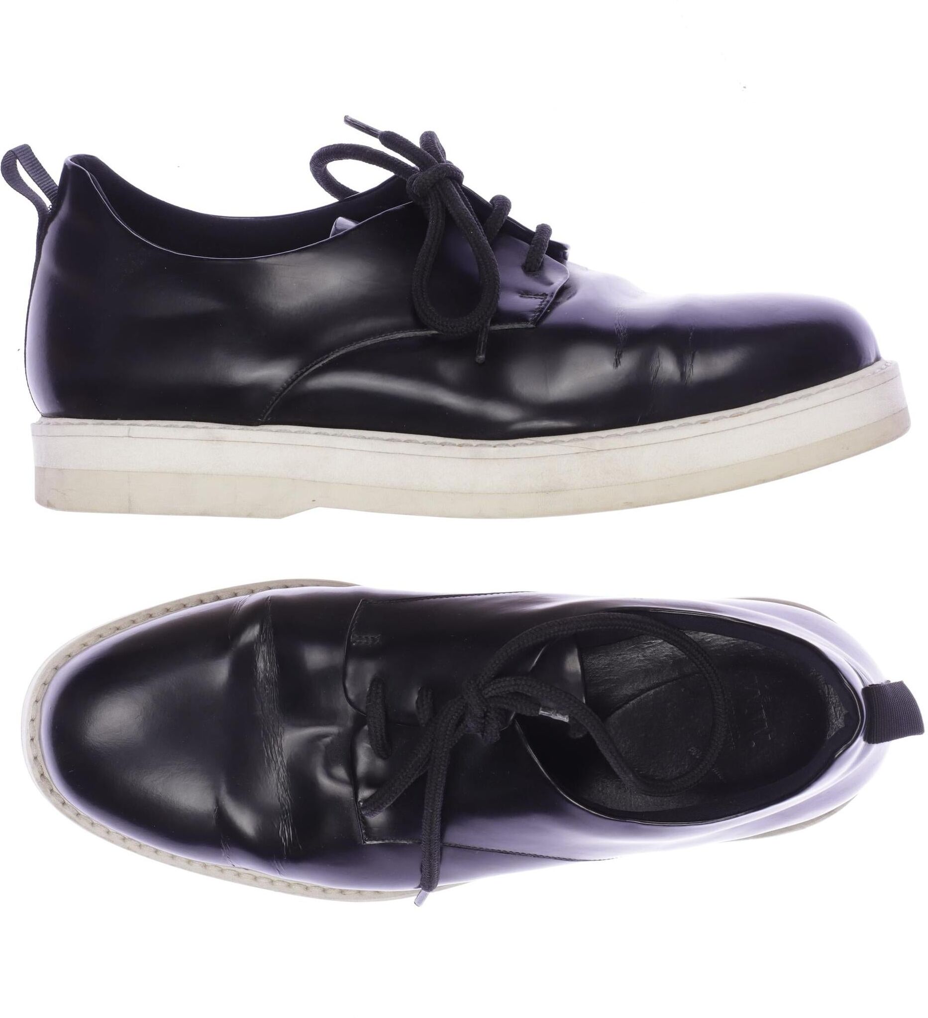 Wood Wood Damen Halbschuh, Schwarz, Gr. EU 37, Leder - Second Hand