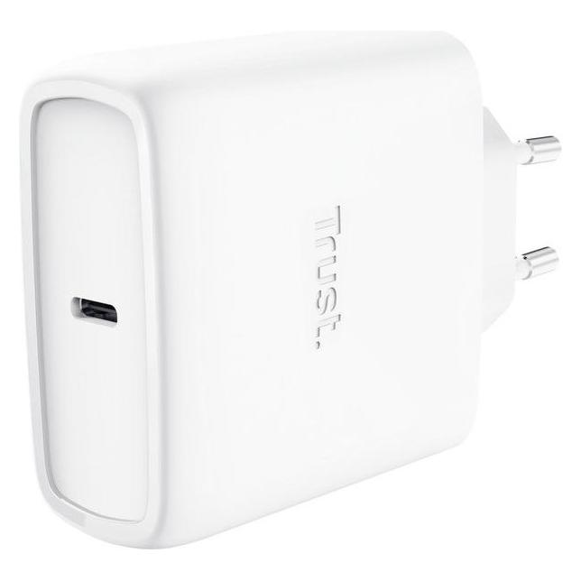 Trust Maxo 65w USB-C Gan Charger Whit (65 W, 1 Port) (25524)