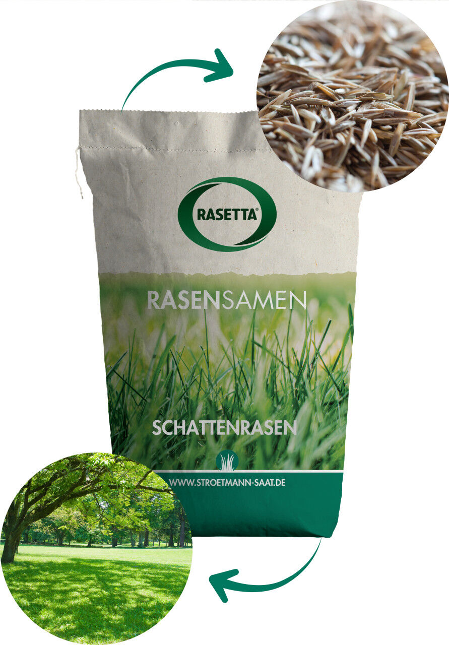 Rasetta Rasensaatgut Schattenrasen 10 kg für ca. 400 m²
