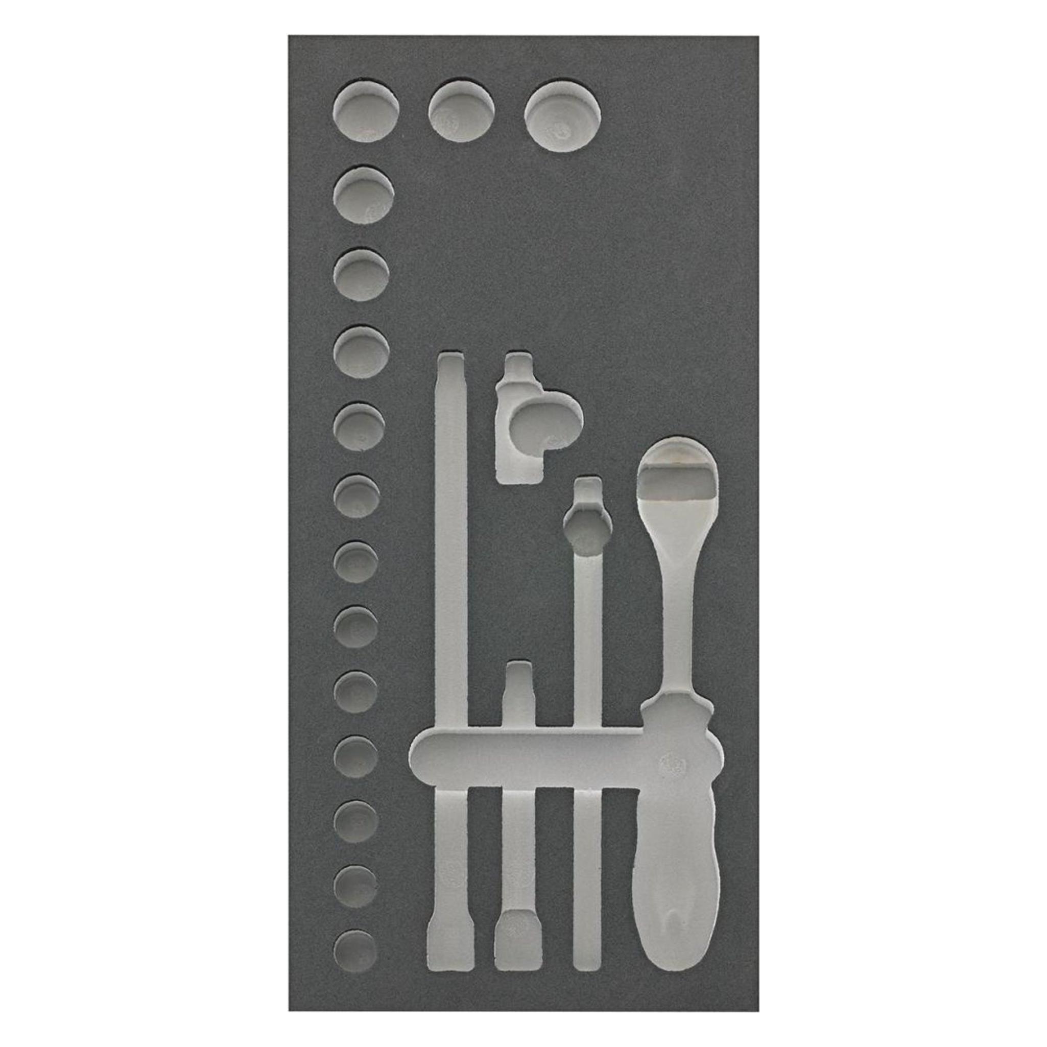 Magni Werkzeugmodul 1/3 leer Steckschl. 3/8" FORTIS (3/8") (4063726002563)