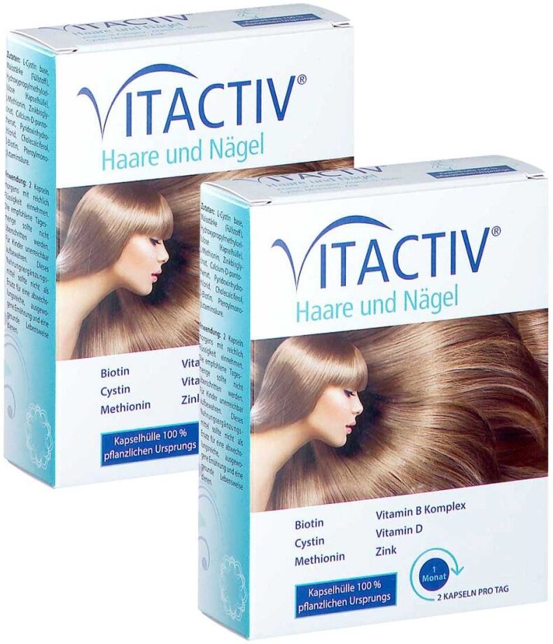 VITACTIV Haare und Nägel Kapseln 2x60stk