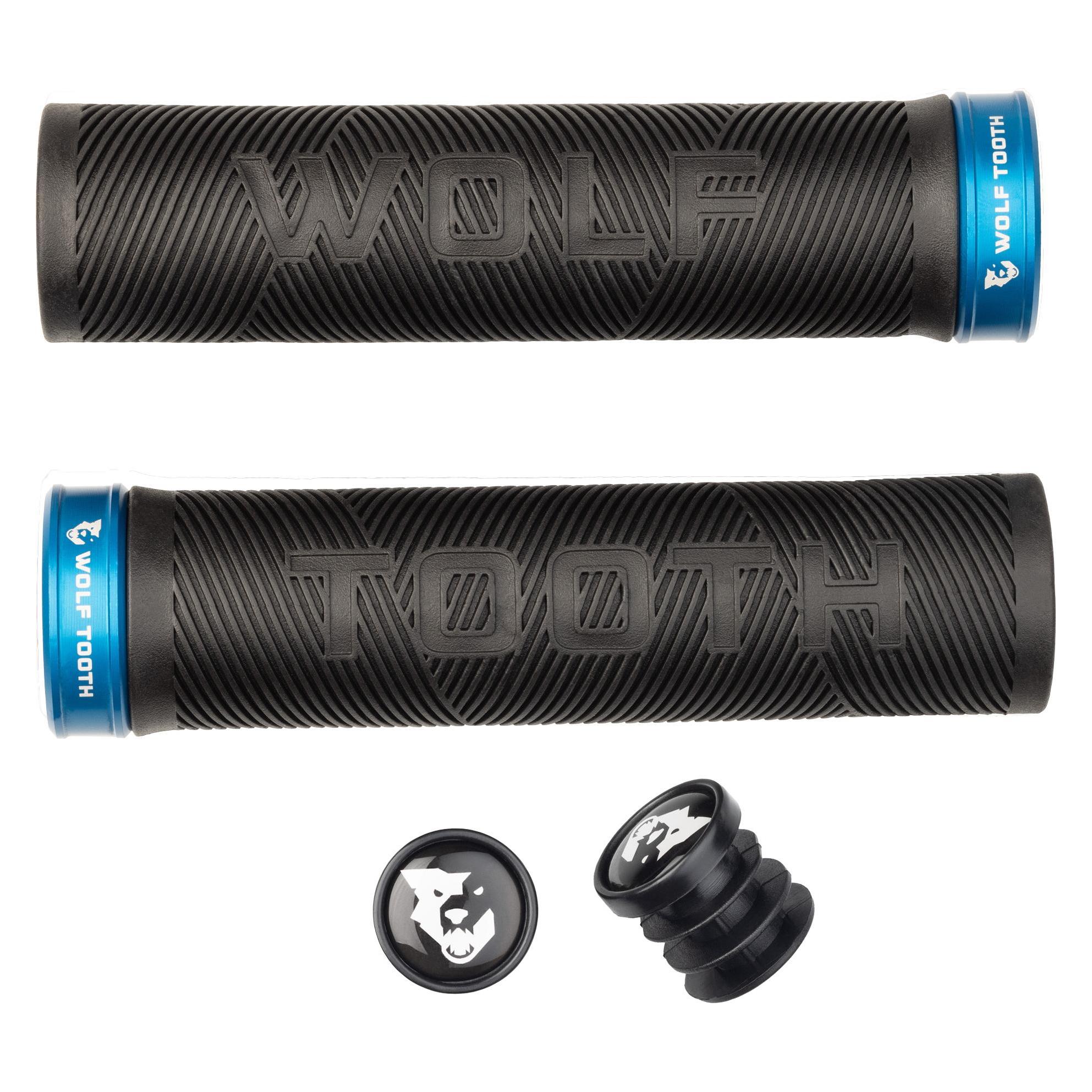 Wolf Tooth Echo Lock-On Griff, black/blue (ECHO-BLK-BLU)