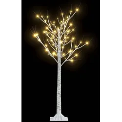 vidaXL Weihnachtsbaum 128 LEDs 1,2 m Warmweiß Indoor Outdoor