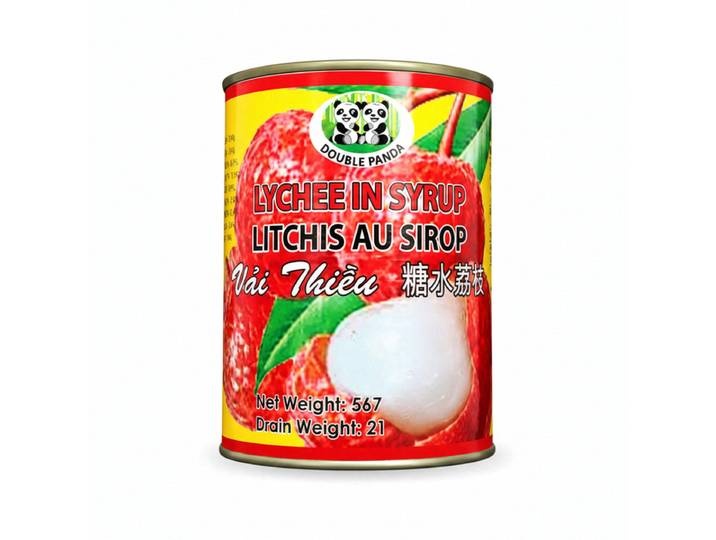 DOUBLE PANDA Litchi en conserve au sirop 567 g