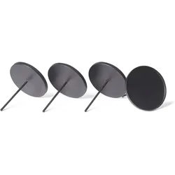 4X Kerzenpick Flach , 8 cm SCHWARZ Kerzenhalter für Adventskranz Kerzenpin Weihnachtskranz