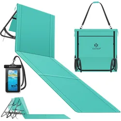 Kesser, Liegestuhl, Klappbare Strandmatte mit verstellbarer Rückenlehne und Tragegurt (180 cm)