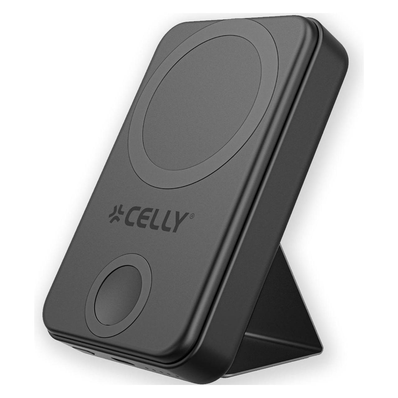 Celly MAGSAFE PB 10000 + WATCH CHAR BK (10000 mAh, 10 W, 37 Wh) (MAGPBW10000BK)