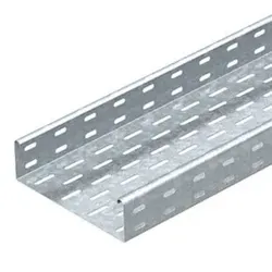 OBO 6055052 Kabelrinne MKS gelocht, mit Verbinder-Set 60x50x3000, St, FS  - 3 Meter