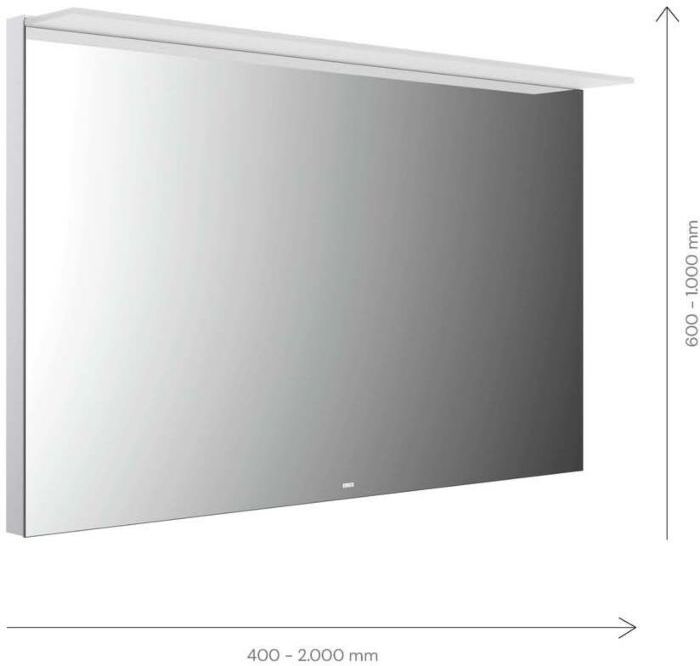 Emco Mi 200 LED-Lichtspiegel 102040009000100 400 x 900 mm, mit Acryl-Lichtsegel