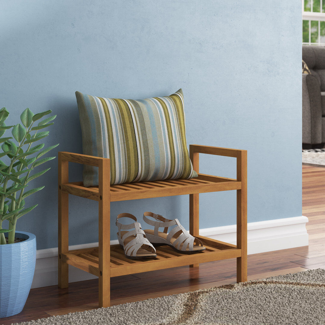Natur Pur Farris 4 Pair Stackable Solid Wood Shoe Rack Lacquered 4