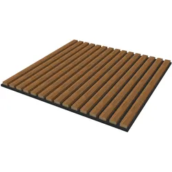 neu.holz, Wandpaneele, Akustik-Wandpaneel 12er Set Vang 60x60 cm Teakoptik () (4.32 m2, 60 x 60 cm)