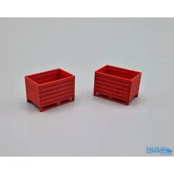MSM Modelle Materialbehälter gecshl. 2 Stück rot 5470/03