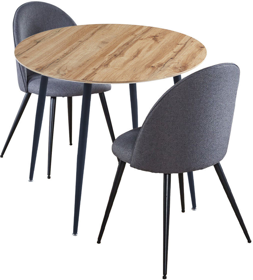 George Oliver Mose 2 -Person Dining Set Brown 2