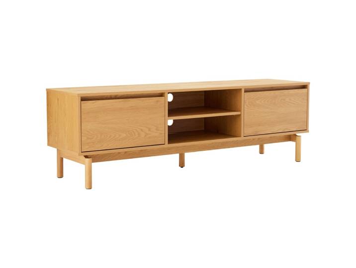 Meuble tv en bois 160cm 2 portes