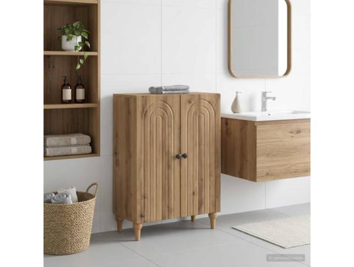 KTHLBRH Aufbewahrungsschrank ALKMAAR Artisan-Eiche, Holzwerkstoff, Artisan-Eiche Optik, feuchtigkeitsresistent, platzsparend, schlankes Design, stabile Konstruktion, einfache Reinigung,