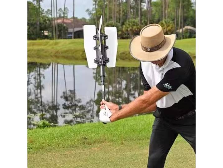Entraînement de Swing de Golf amovible pour débutants, entraîneur de Swing de Golf, dispositif d'entraînement de balle d'exercice électrique, accessoire de Sport Portable